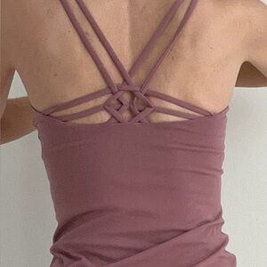 Lululemon Athletica Mauve Strappy Tank Top